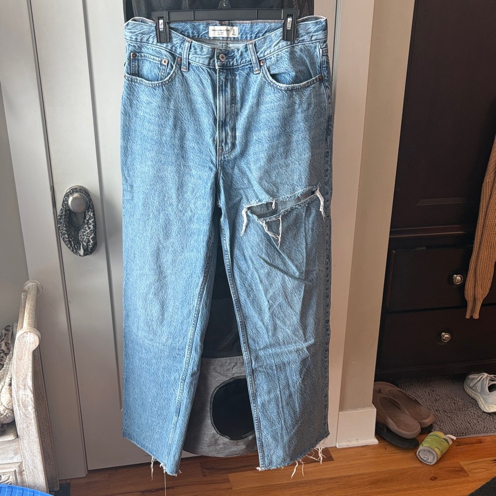 Abercrombie & Fitch Light Blue High Rise Jeans
